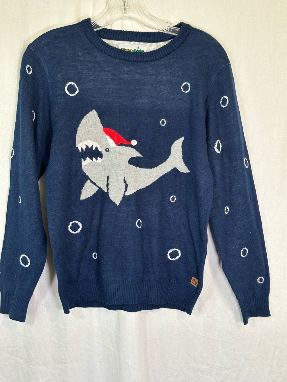 Tipsy Elves Sz L Santa Shark Christmas Sweater